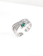 SENLORE Vintage Zircon Ring – Side View