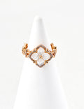Court Four-Leaf Clover Ring — 18K Gold Vermeil, mother-of-pearl | SENLORE