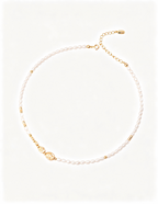 Rock Texture Pearl Necklace — 18K Gold Vermeil, natural freshwater pearl | SENLORE