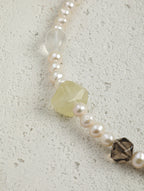 SENLORE Candy-colored Crystal Pearl Necklace – Lifestyle Shot