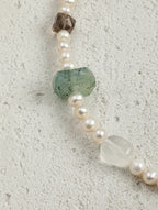 SENLORE Candy-colored Crystal Pearl Necklace – Lifestyle Shot