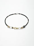 SENLORE Minimalist Black Crystal Necklace – Lifestyle Shot