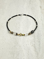 SENLORE Minimalist Black Crystal Necklace – Lifestyle Shot