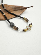 SENLORE Minimalist Black Crystal Necklace – Lifestyle Shot
