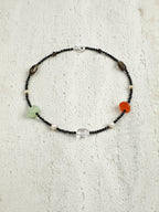 SENLORE Tourmaline Crystal Pearl Necklace – Detail Close-up