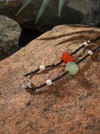 SENLORE Tourmaline Crystal Pearl Necklace – Lifestyle Shot
