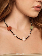 SENLORE Tourmaline Crystal Pearl Necklace – Lifestyle Shot