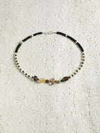 SENLORE Black Agate Baroque Pearl Necklace – Lifestyle Shot