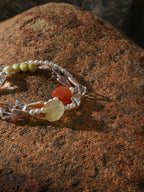 SENLORE Avocado Crystal Pearl Necklace – Lifestyle Shot