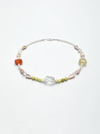 SENLORE Avocado Crystal Pearl Necklace – Lifestyle Shot