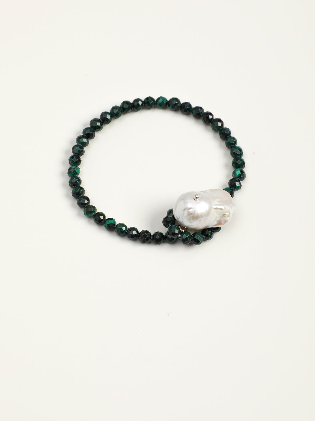 Raw Stone Baroque Pearl Bracelet — phoenix stone, egg yolk stone, lapis lazuli, turquoi... | SENLORE