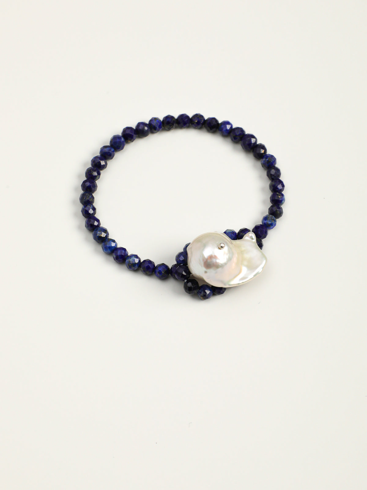 Raw Stone Baroque Pearl Bracelet — phoenix stone, egg yolk stone, lapis lazuli, turquoi... | SENLORE