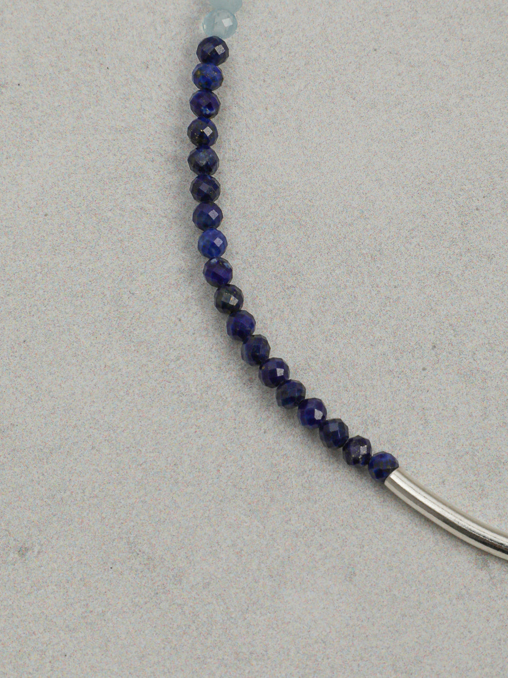 Daughter of the Sea Pearl Bracelet — freshwater seed pearls, aquamarine, lapis lazul... | SENLORE
