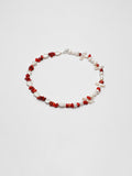 Red Romance Baroque Pearl Necklace — red agate chips, baroque pearls, natural freshw... | SENLORE