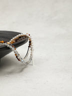 Egg Yolk Stone & Grey Moonstone Pearl Bracelet — freshwater seed pearls, grey moonstone, egg yolk sto... | SENLORE