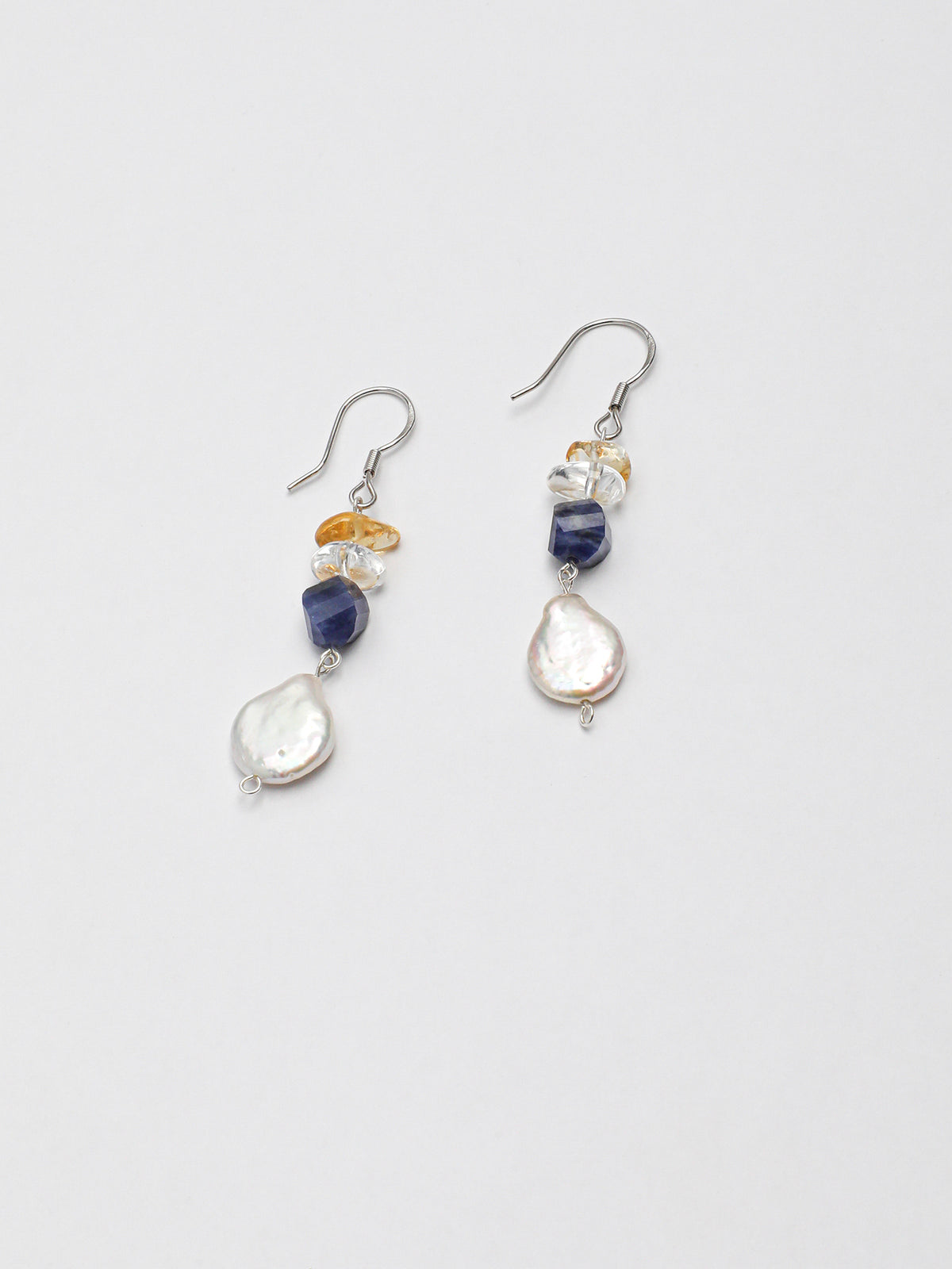 SENLORE Button Baroque Crystal Earrings – Lifestyle Shot