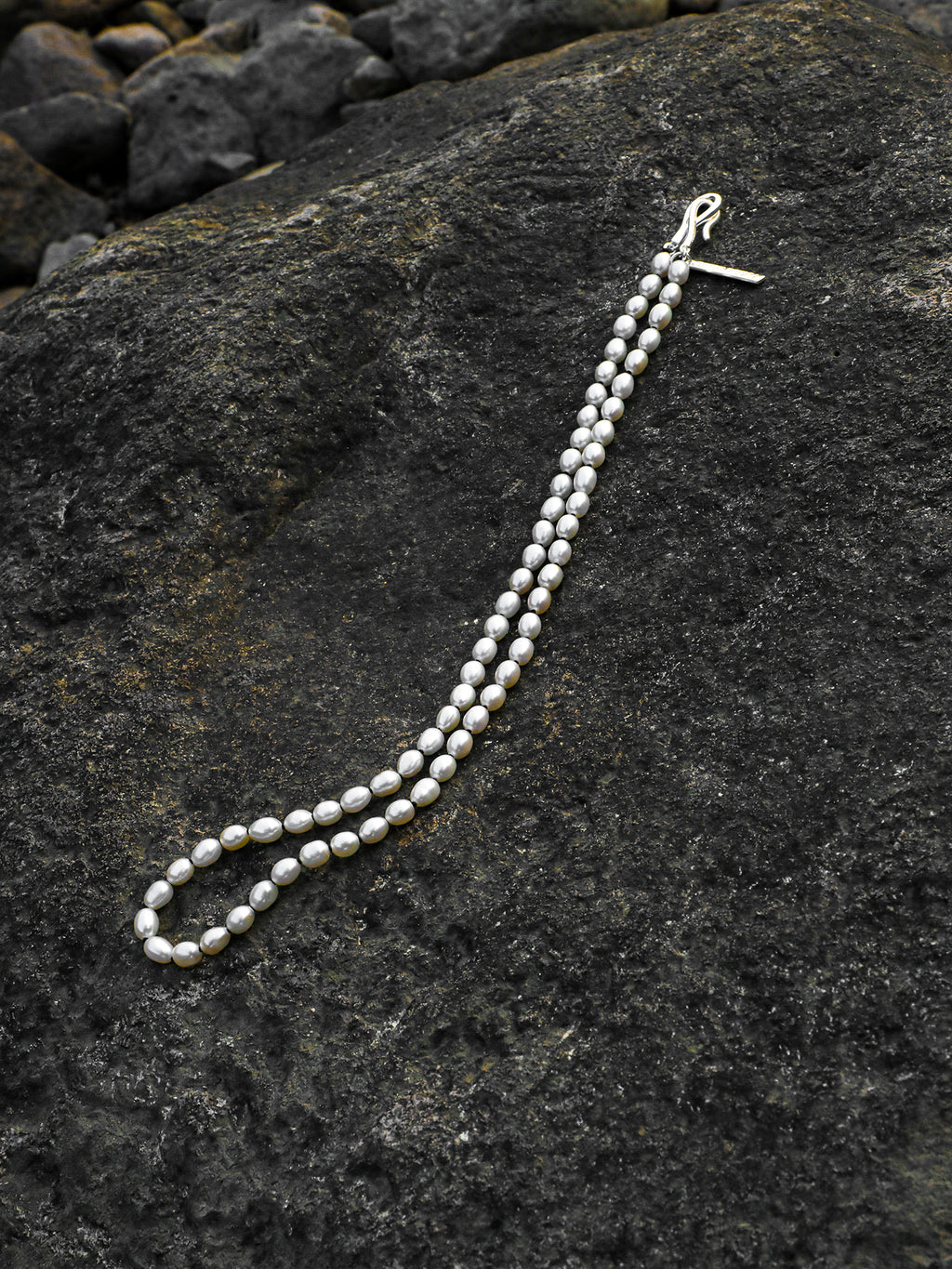 Pure Minimalist Pearl Necklace — natural freshwater pearl, S925 silver clasp | SENLORE