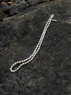 Pure Minimalist Pearl Necklace — natural freshwater pearl, S925 silver clasp | SENLORE