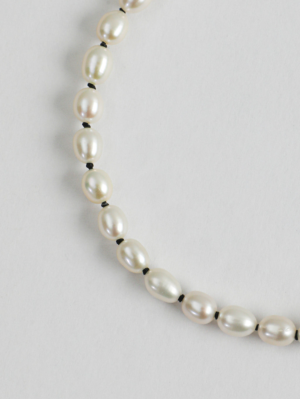 Pure Minimalist Pearl Necklace — natural freshwater pearl, S925 silver clasp | SENLORE