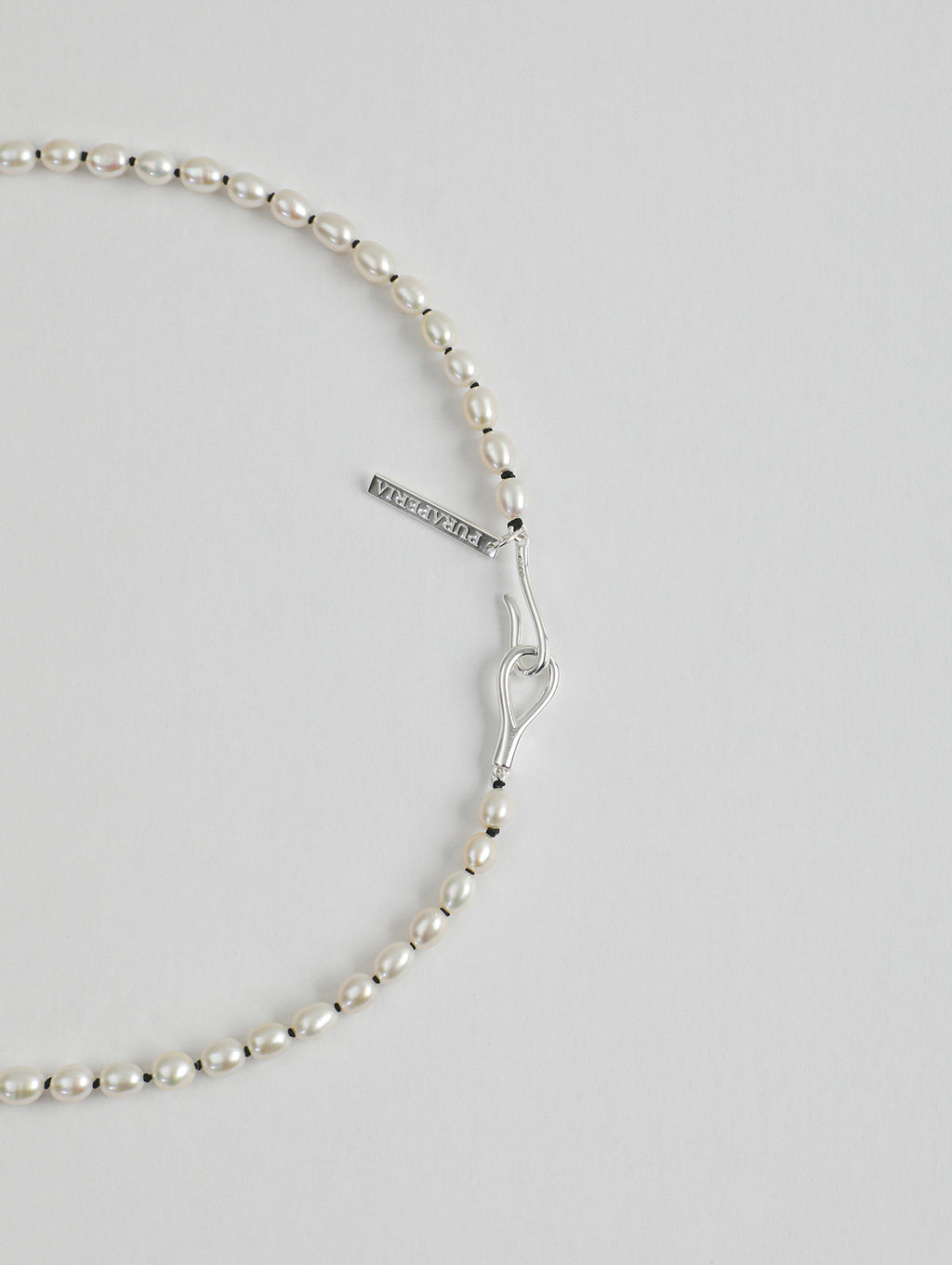Pure Minimalist Pearl Necklace — natural freshwater pearl, S925 silver clasp | SENLORE
