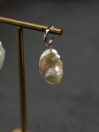 SENLORE Natural Baroque Drop Earrings – Front View