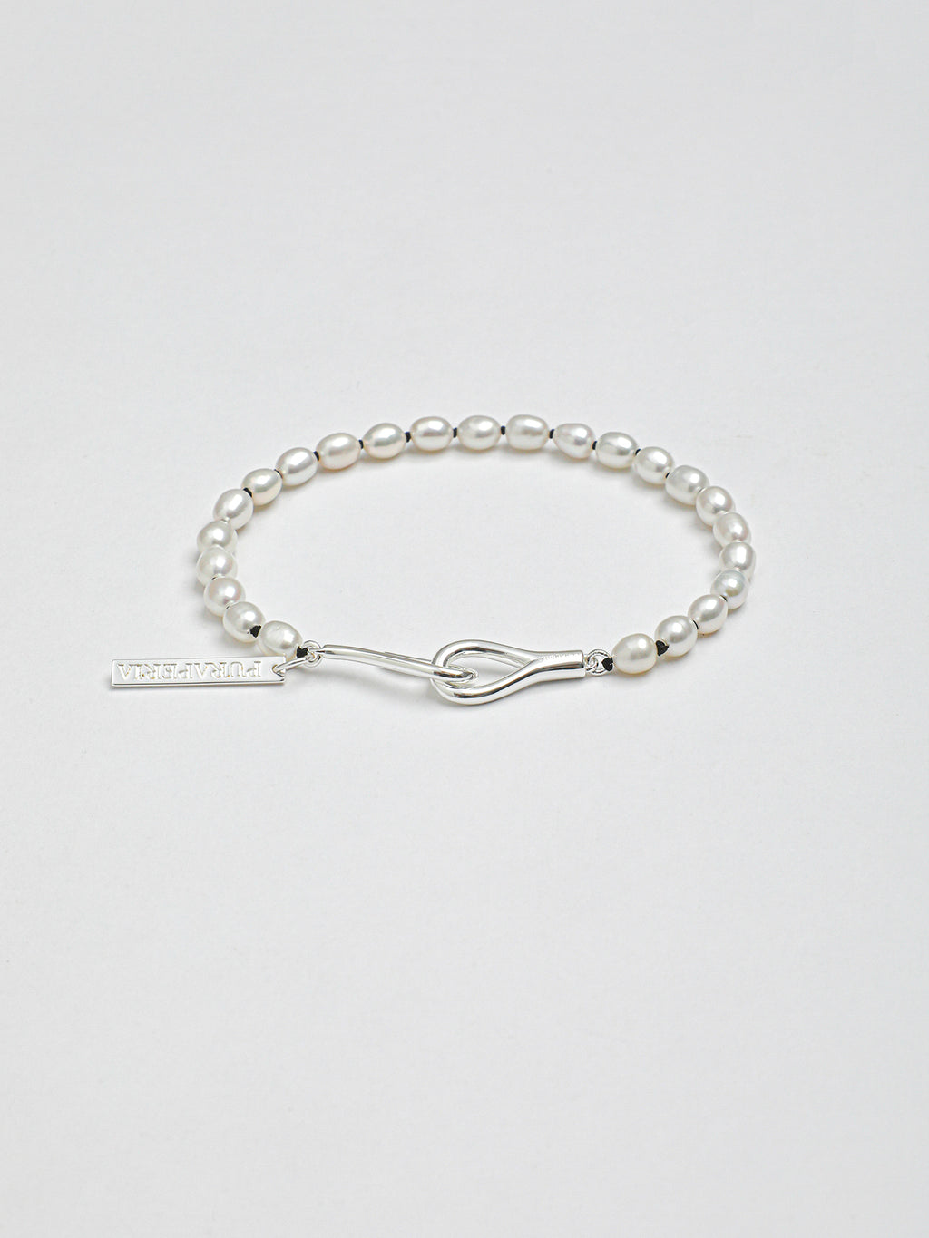 Minimalist Seed Pearl Bracelet — flawless aurora seed pearls, sterling silver open cl... | SENLORE