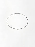 Pure Minimalist Pearl Necklace — natural freshwater pearl, sterling silver quest... | SENLORE