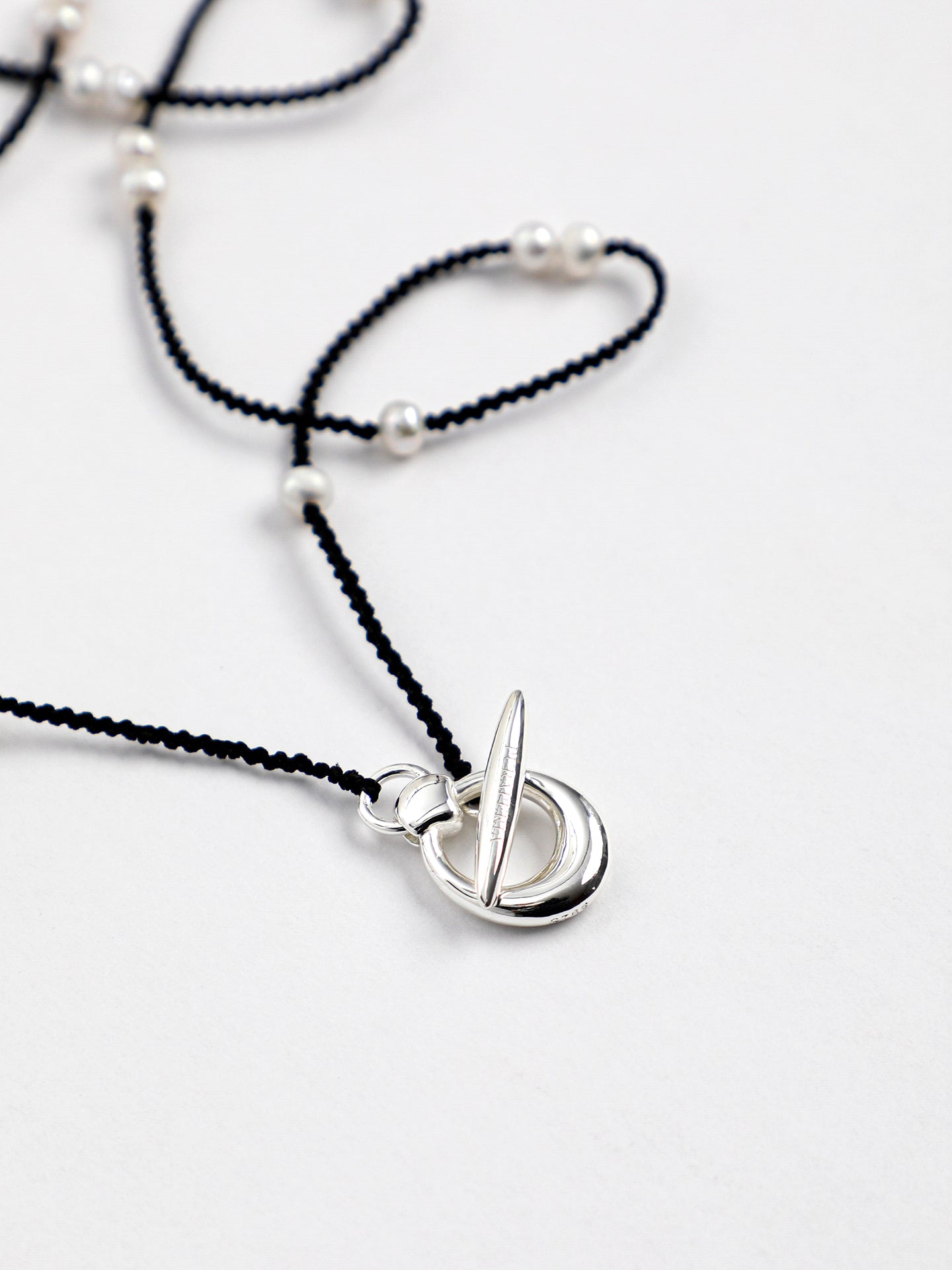 Pure Minimalist Pearl Necklace — natural freshwater pearl, sterling silver quest... | SENLORE