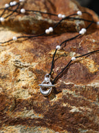 Pure Minimalist Pearl Necklace — natural freshwater pearl, sterling silver quest... | SENLORE