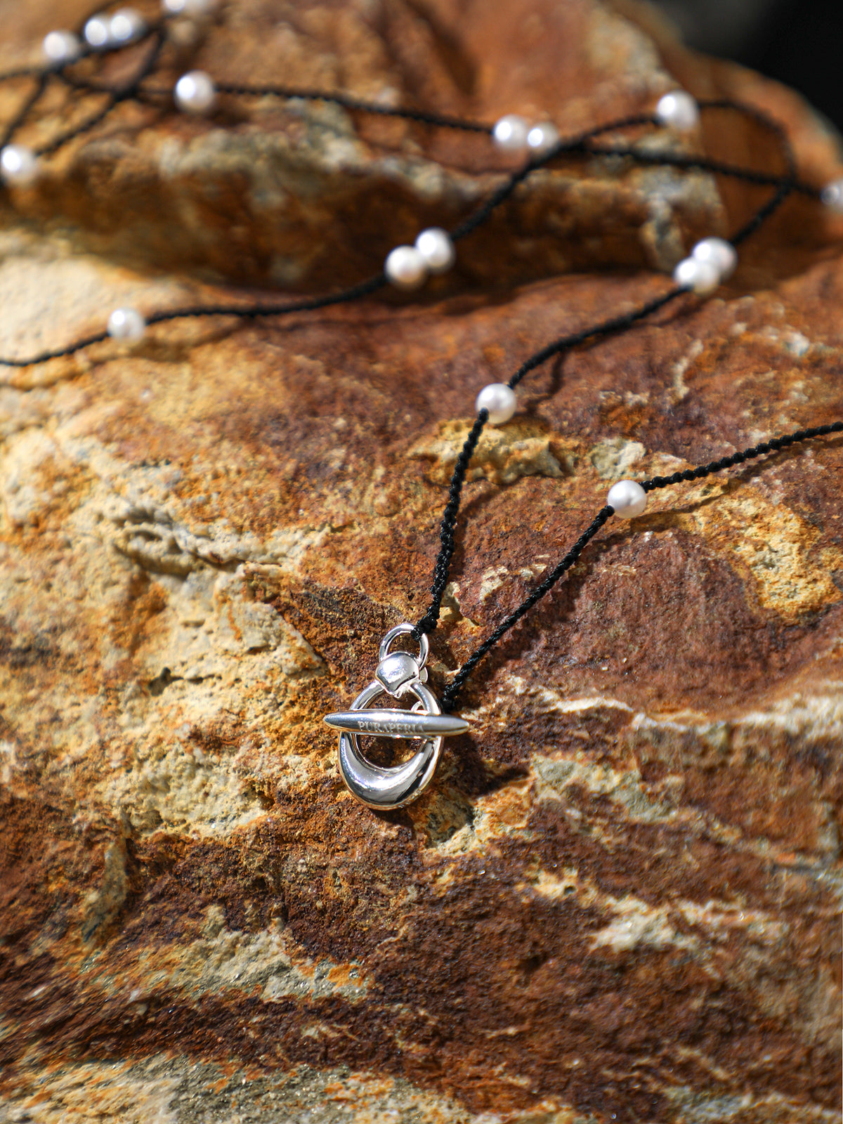 Pure Minimalist Pearl Necklace — natural freshwater pearl, sterling silver quest... | SENLORE