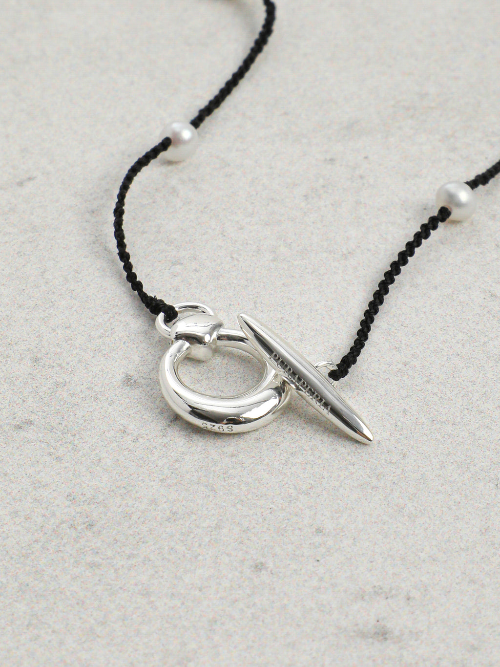 Pure Minimalist Pearl Necklace — natural freshwater pearl, sterling silver quest... | SENLORE