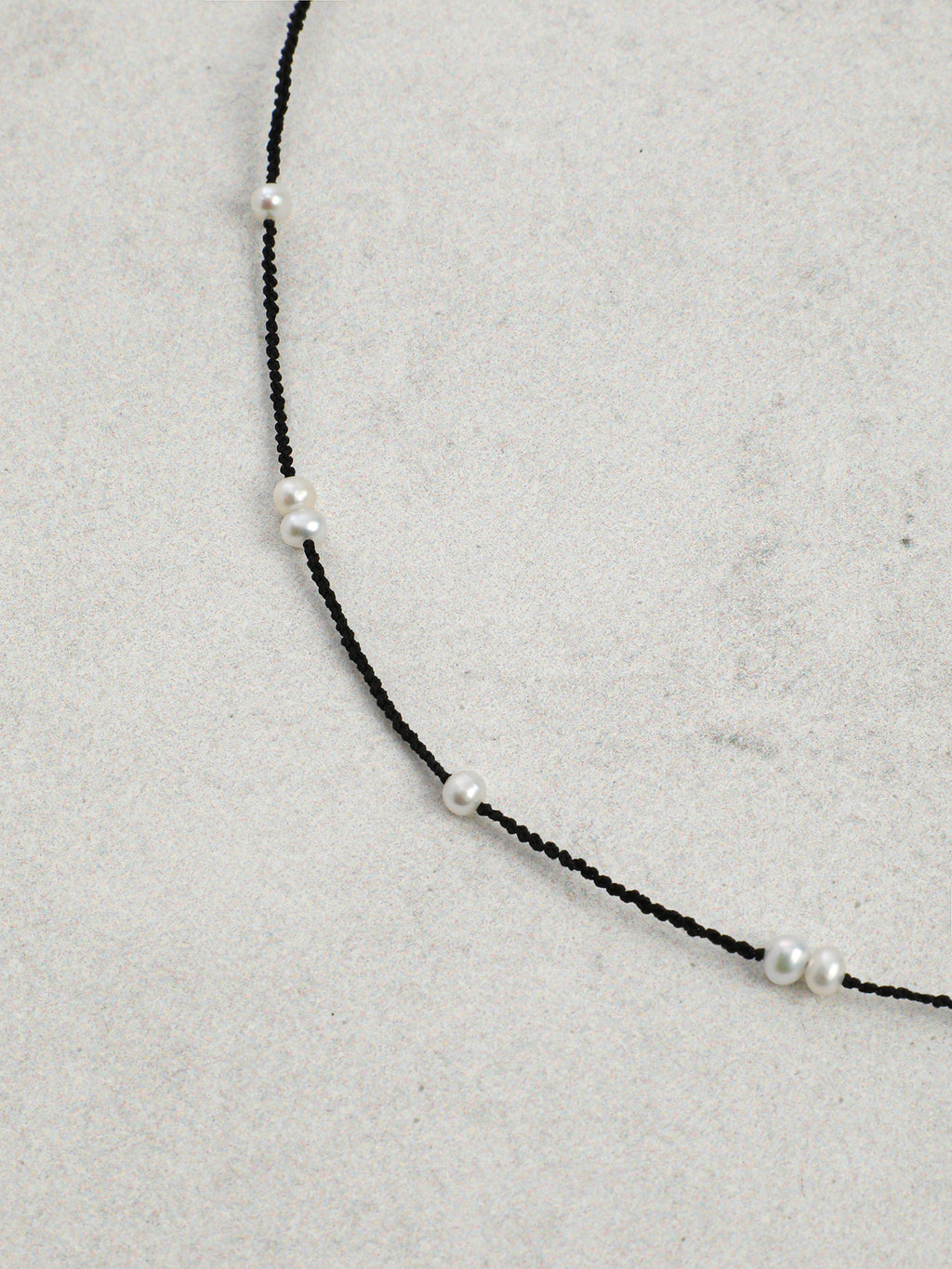 Pure Minimalist Pearl Necklace — natural freshwater pearl, sterling silver quest... | SENLORE
