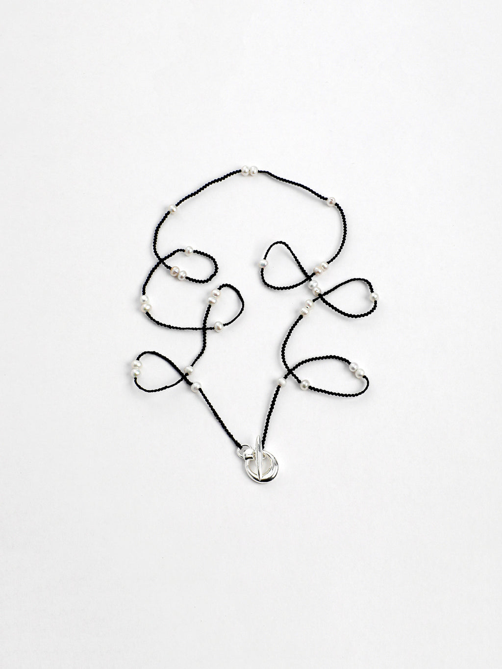 Pure Minimalist Pearl Necklace — natural freshwater pearl, sterling silver quest... | SENLORE