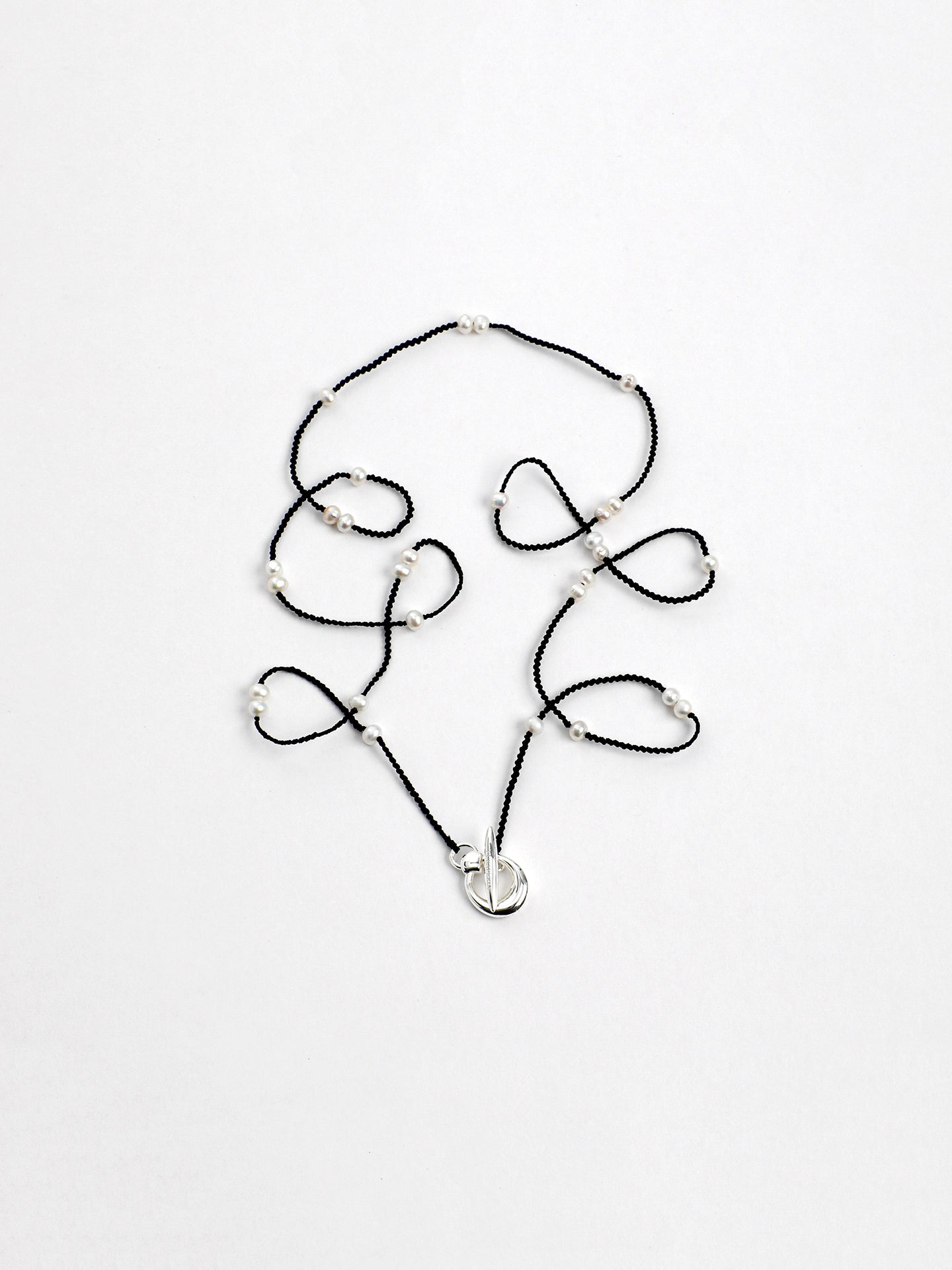 Pure Minimalist Pearl Necklace — natural freshwater pearl, sterling silver quest... | SENLORE