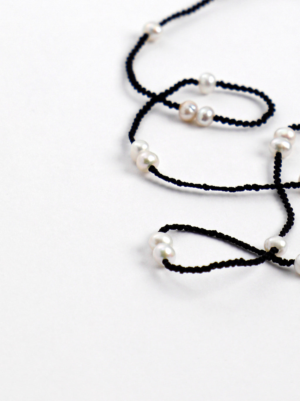 Pure Minimalist Pearl Necklace — natural freshwater pearl, sterling silver quest... | SENLORE