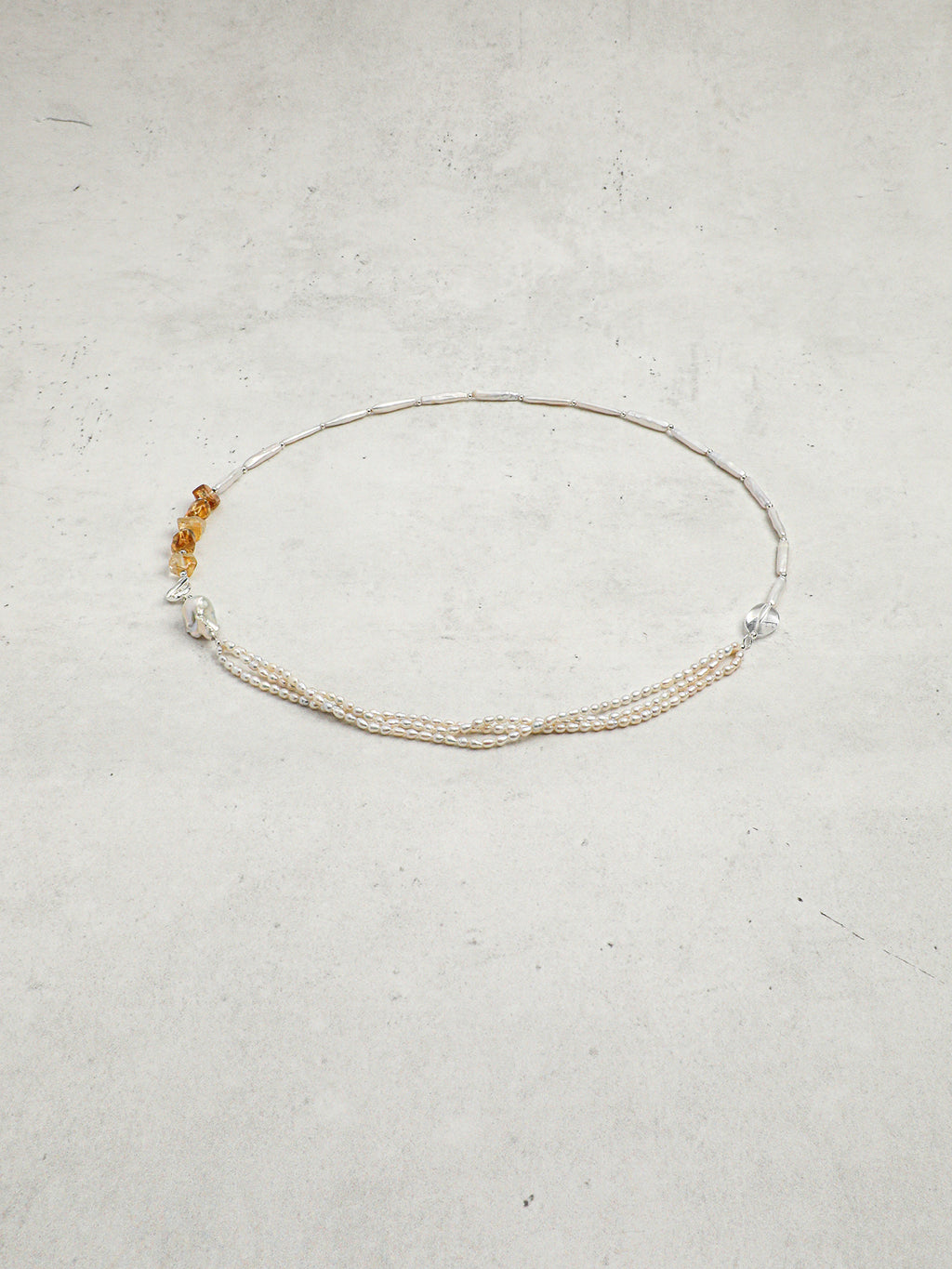 SENLORE Baroque Crystal Necklace – Lifestyle Shot