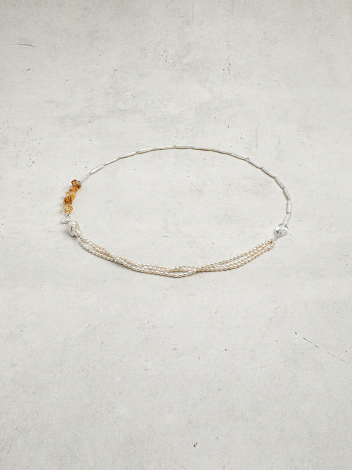 SENLORE Baroque Crystal Necklace – Lifestyle Shot