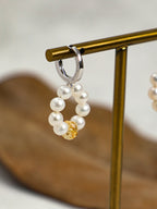 SENLORE Citrine & Pearl Earrings – Lifestyle Shot