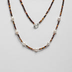 SENLORE Egg Yolk Stone Pearl Necklace – Side View
