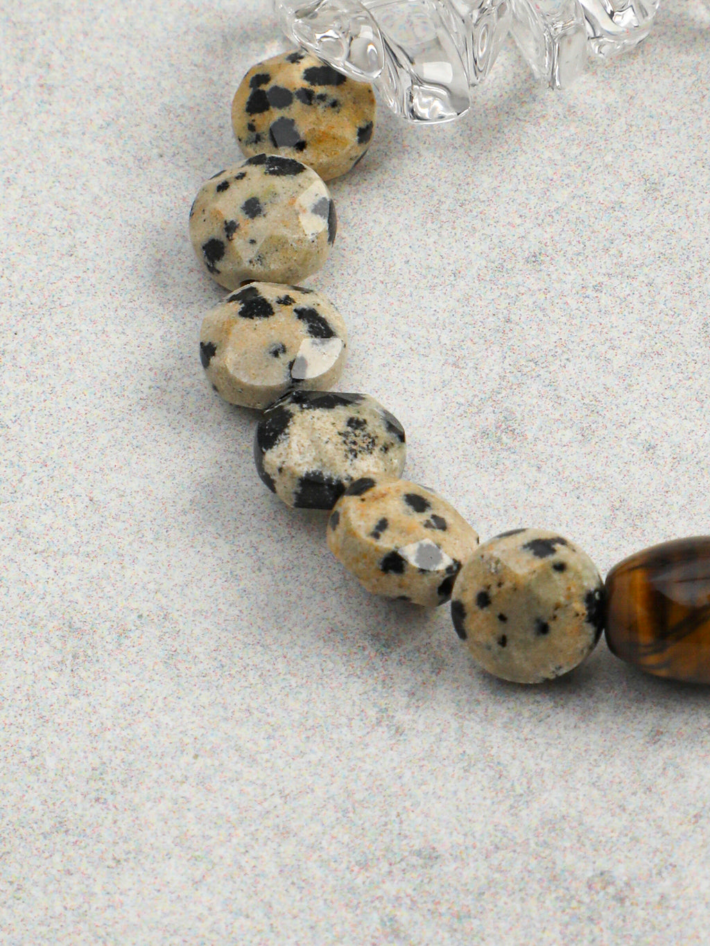 Citrine Tiger's Eye Earth Element Bracelet — freeform Brazilian citrine & spotted disc stone & S925 Sterling Silver | SENLORE