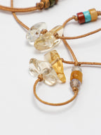 SENLORE Minimalist Baroque Crystal Necklace – Side View