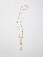 SENLORE Minimalist Baroque Crystal Necklace – Lifestyle Shot