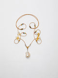SENLORE Minimalist Baroque Crystal Necklace – Lifestyle Shot
