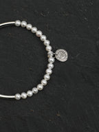 Silver Tube Pearl Bracelet — short seed pearl & S925 Sterling Silver | SENLORE