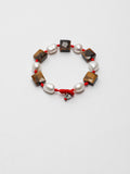 SENLORE Square Tiger's Eye Pearl Bracelet – Lifestyle Shot
