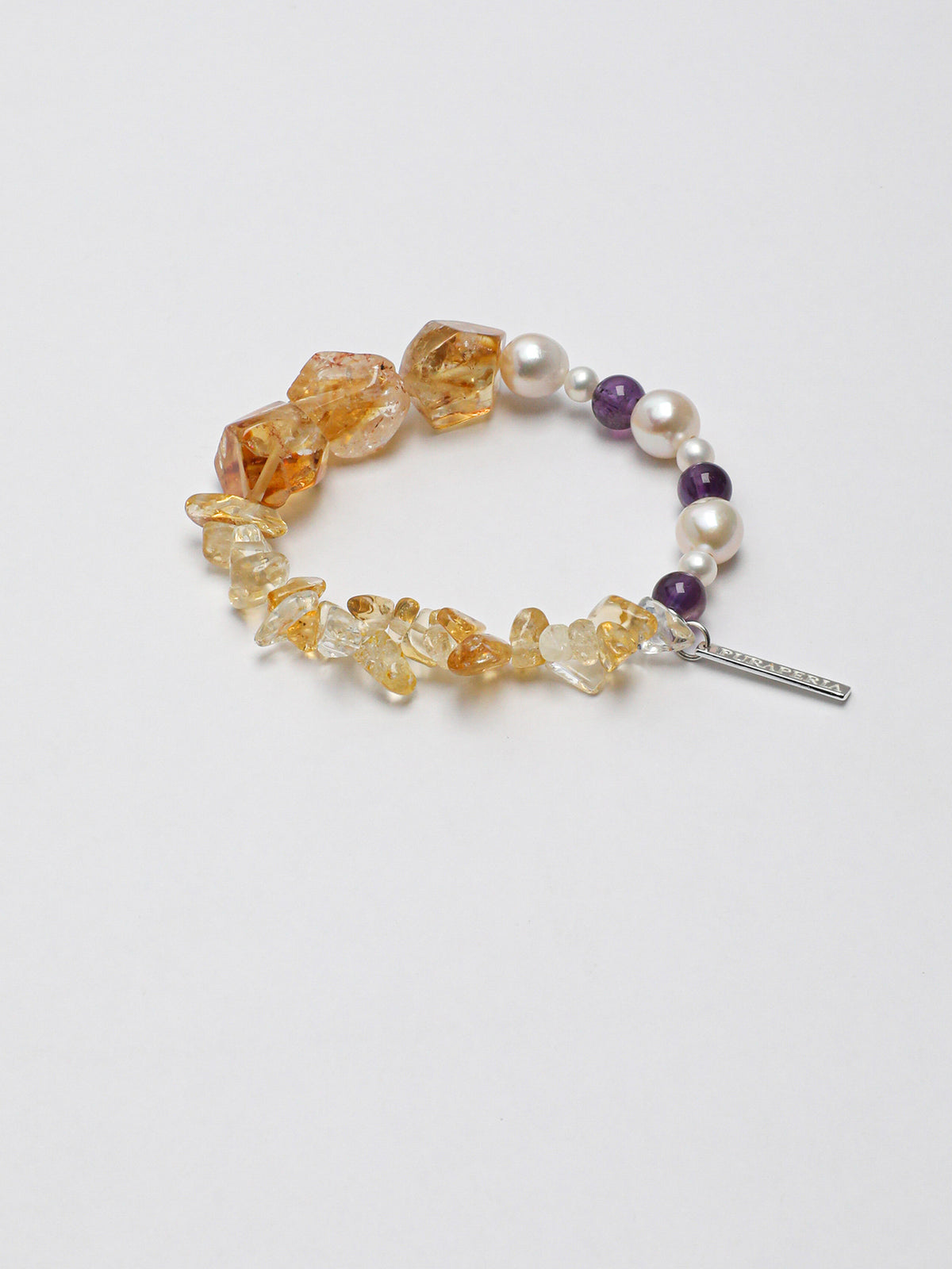 SENLORE Freeform Citrine Pearl Bracelet – Lifestyle Shot