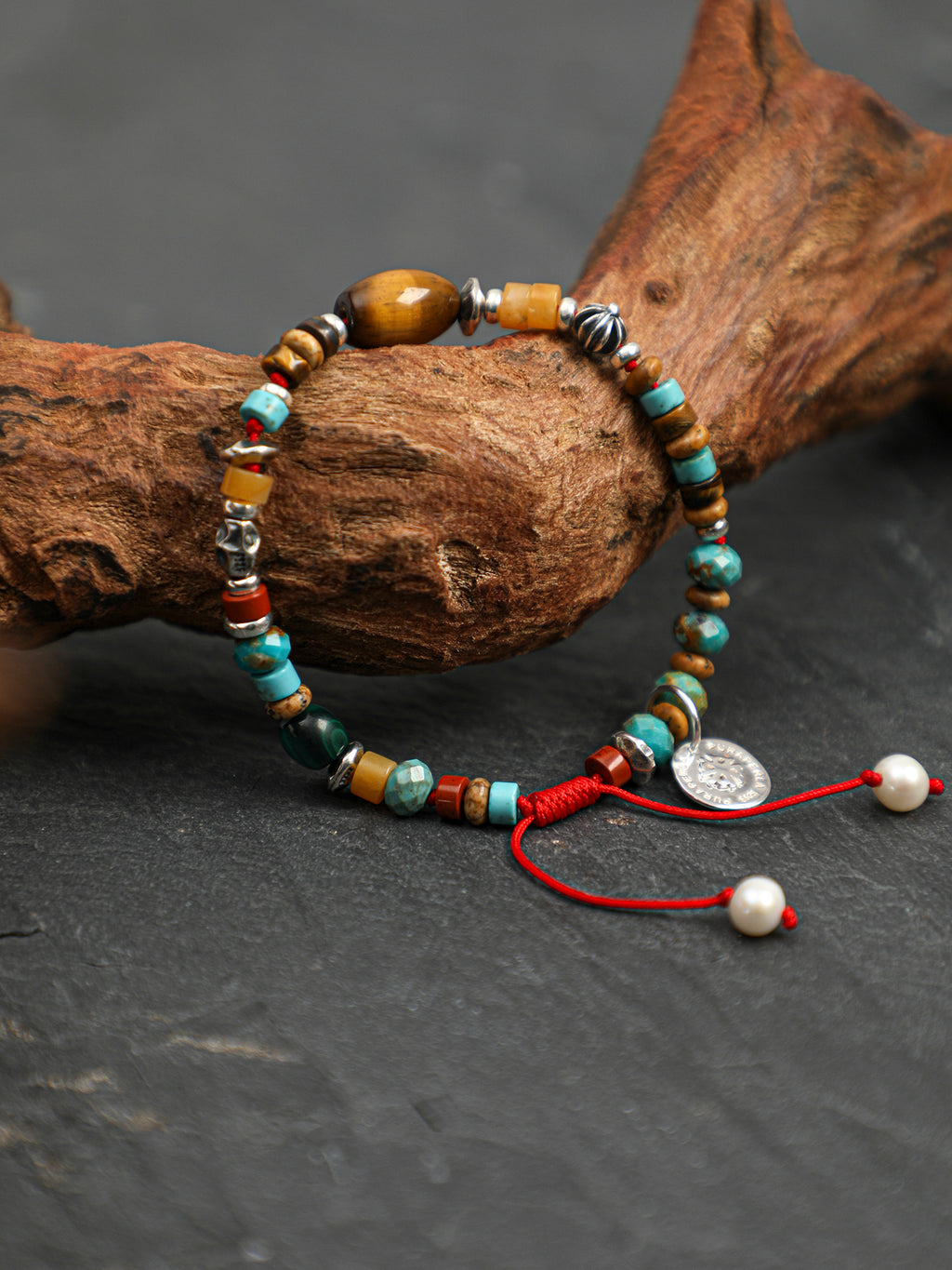 SENLORE Multicolor Turquoise Topaz Bracelet – Side View
