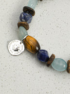 SENLORE Yellow Tiger's Eye Bracelet – Detail Close-up