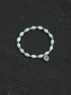 SENLORE Shell Bead Turquoise Bracelet – Lifestyle Shot