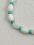 SENLORE Shell Bead Turquoise Bracelet – Lifestyle Shot